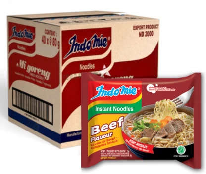 Indomie Beef Flavour Instant Noodles Non-vegetarian  (40 x 75 g)