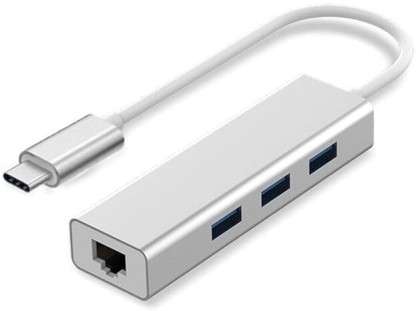 3 port USB 3.0 HUB with Ethernet & Type-C
