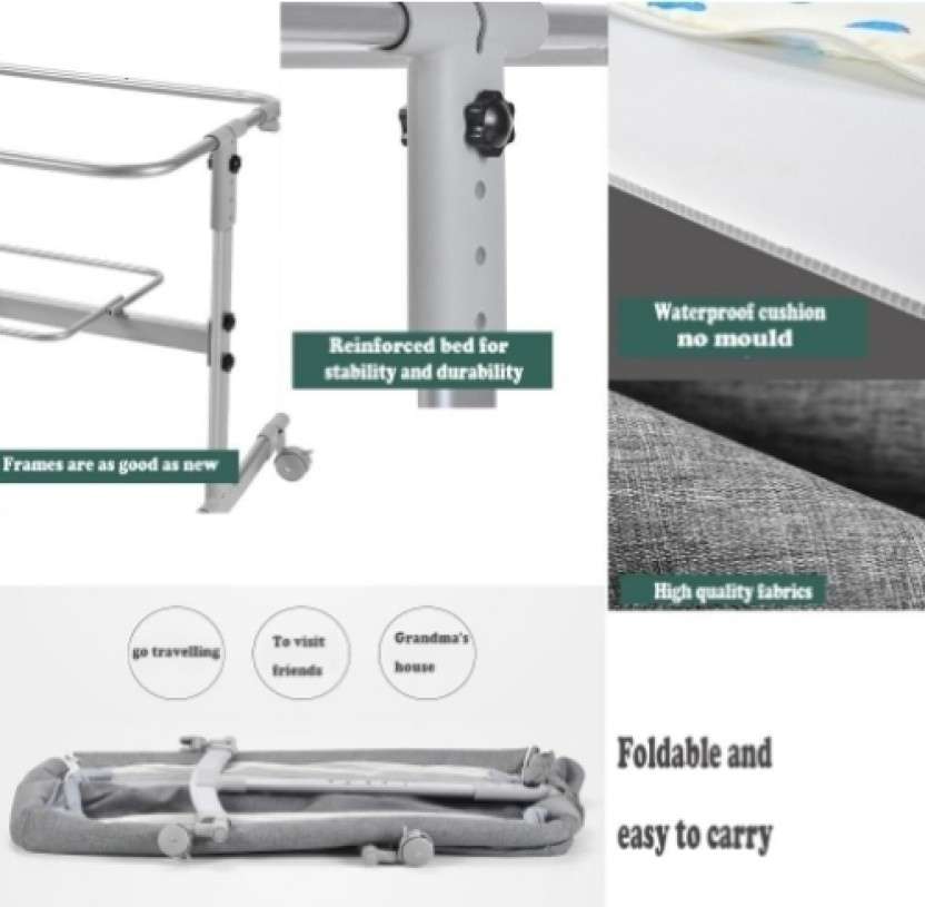 3 in 1 Baby Bassinets with Large Curvature Cradle Bassinet