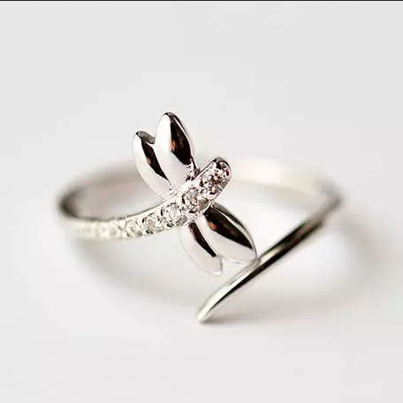 Lovely Dragonfly Resizable Ring