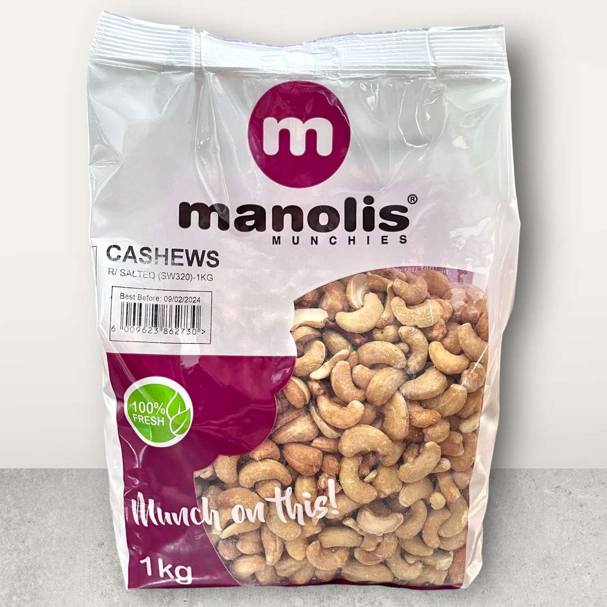 Cashews Roasted Salted Whole - 200g