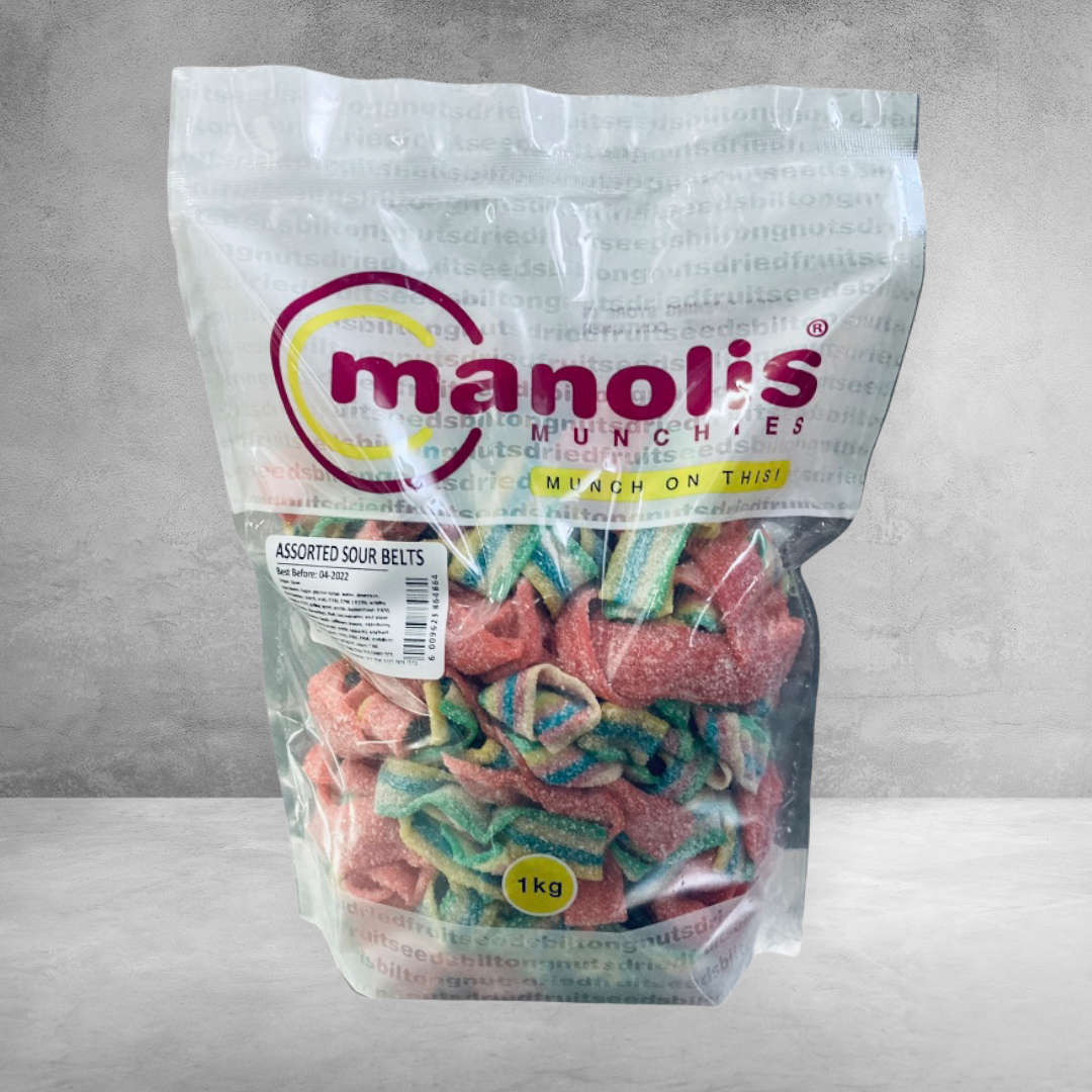 Assorted Sour Belts (Rejects) 1kg