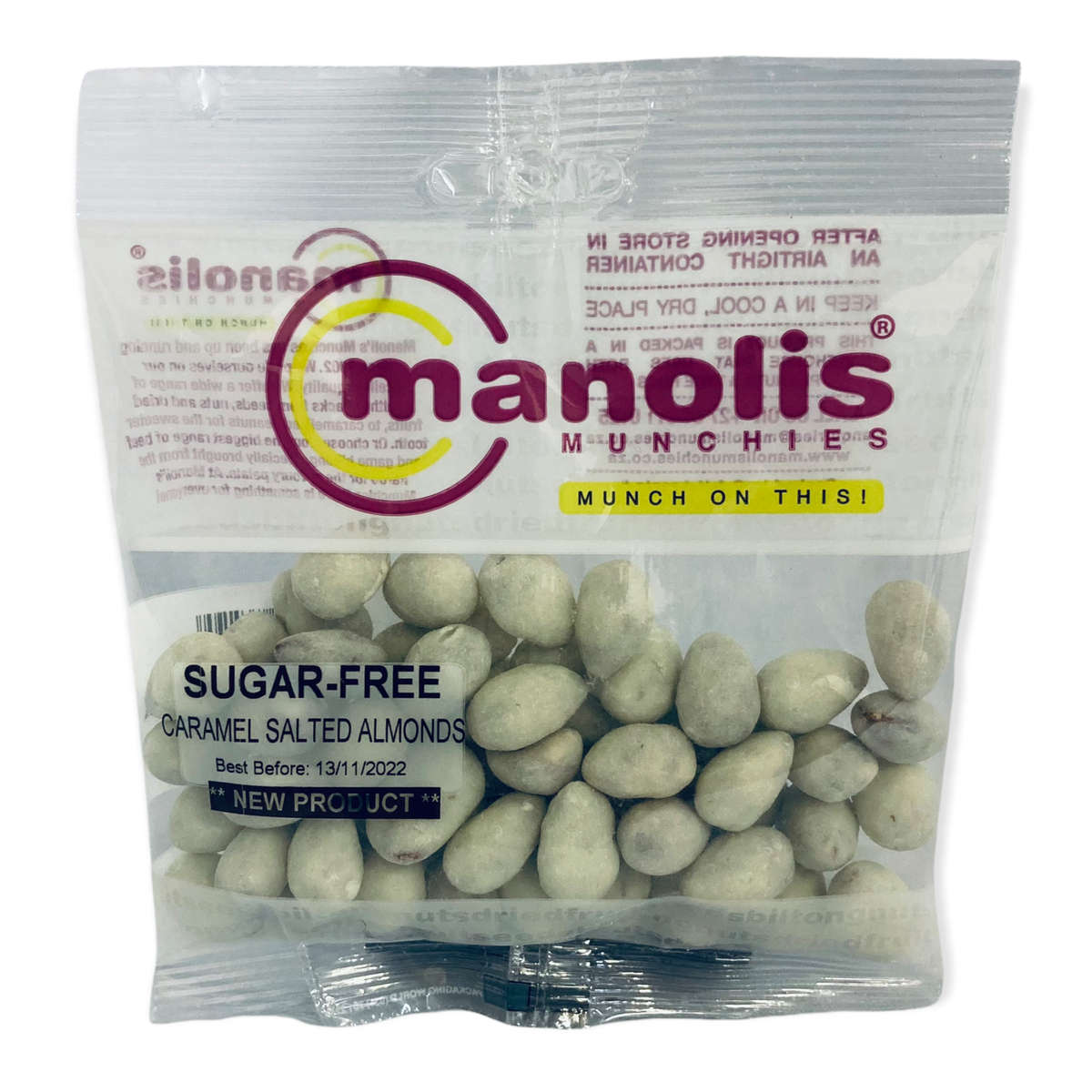 Sugar-Free Caramel Salted Almonds - 60g