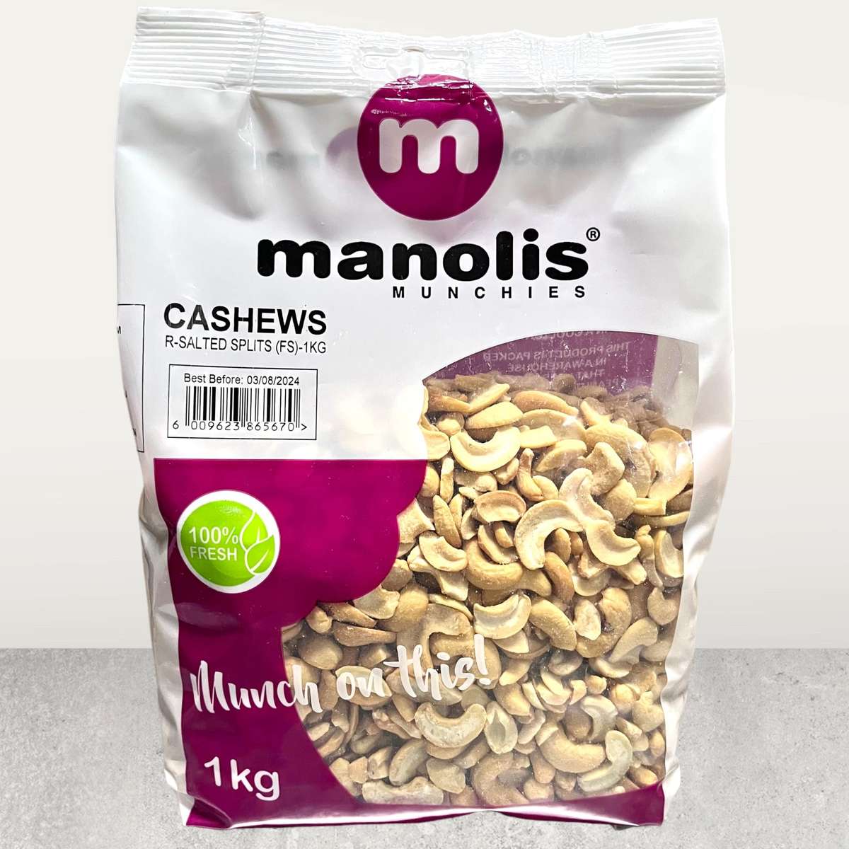 Cashews Roasted Split (FS) - 1kg
