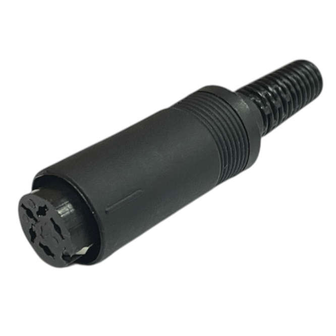 5P MINI DIN SOCKET W/SLEEVE 270 05FSOL2
