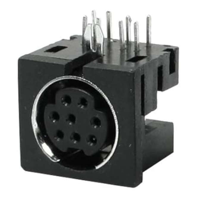 8P MINI-DIN R/A SOCKET 08FPRM1