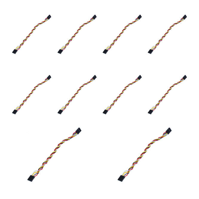 4-PIN SIL SOCKET CONNECTOR LEADS 200mm 10/PACK 10220003