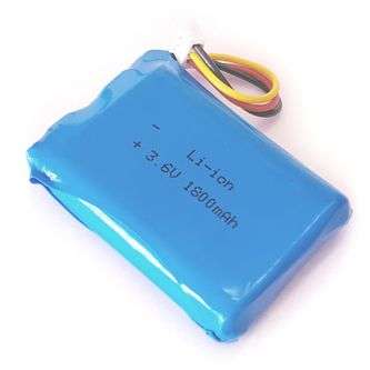 BATTERY CELL Li-ion 3V6 1.8Ahr 50x34x10mm 103450