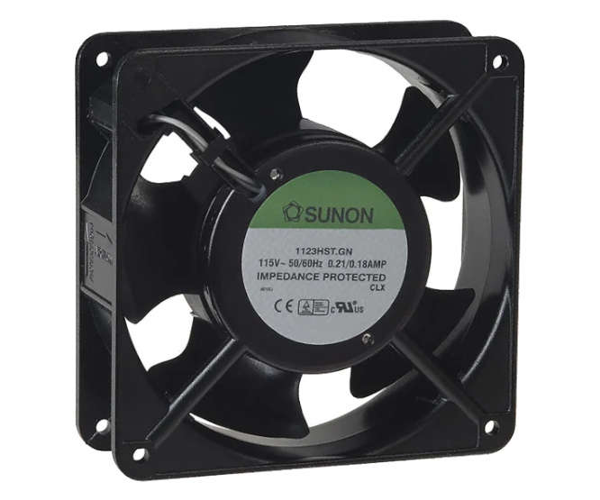 115V AXIAL FAN 120sqx38mm SLV 85CFM TERM SP101A-1123HST.GN