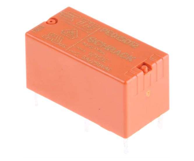 RELAY SPDT 5A 12VDC RECT 5PCB 1393219-6 / PE014012