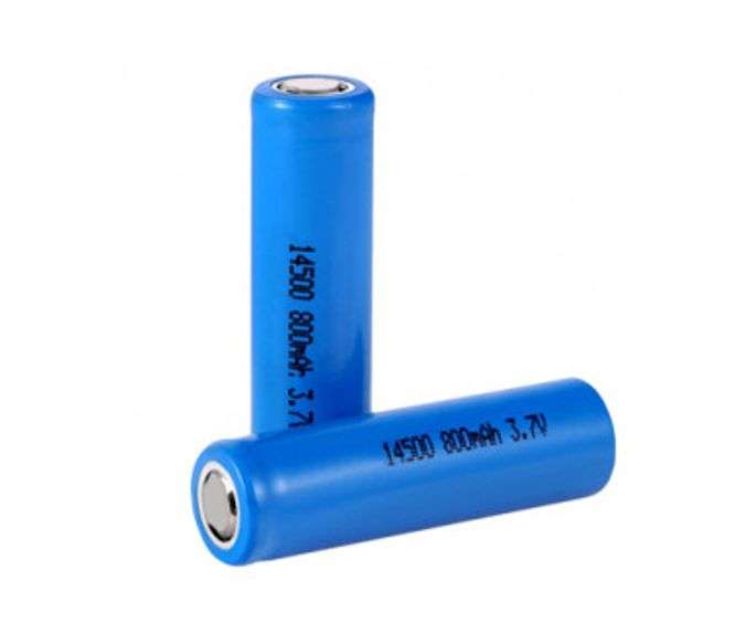 R6=AA=BATTERY 3.7V 800mAh LI-ION FLAT-TOP  14500 *A*
