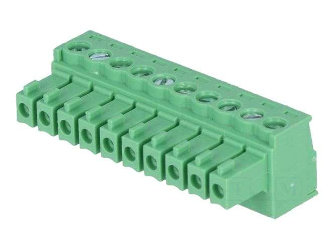 SOCKET STR IN-LINE 10-WAY P=3.81 250VAC 7A 15EDGK-3.81-10P-14-00AH