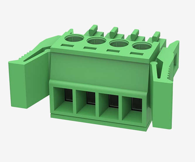 TERMINAL BLOCK 3W PLUG IN PRESS GREEN 15EDGKG-3.5-03P-14-2000Z(H)