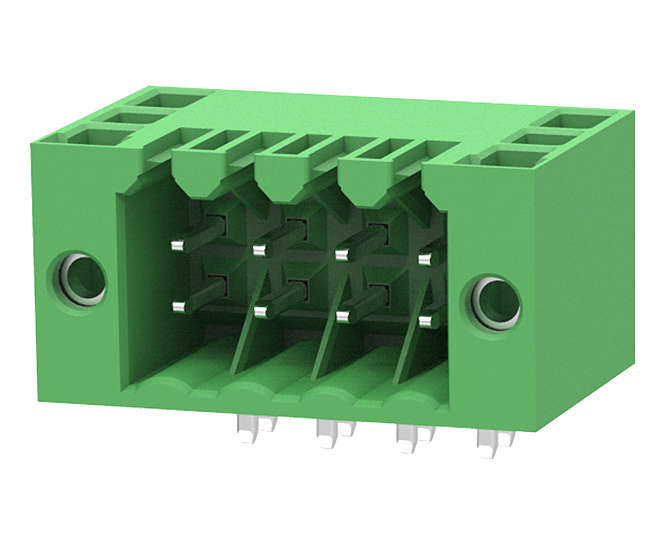 TERMINAL BLOCK PLUG-IN R/A PCB 2 ROW 8W 3.5 CLOSED 15EDGRHDM-3.5-08P-14-00Z(H)