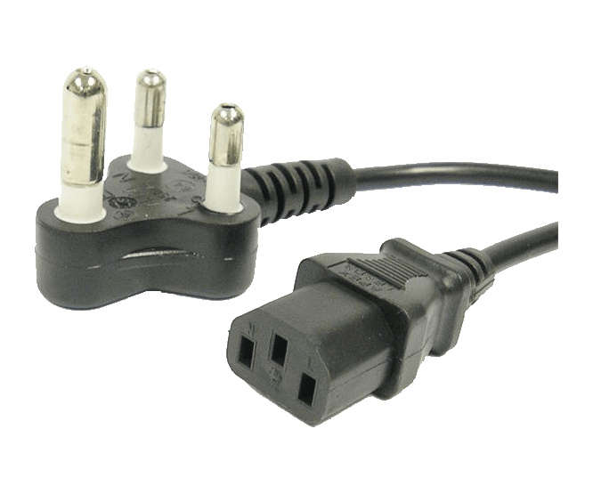 MAINS LEAD / CABLE PLUG TOP TO IEC SOCKET 1.8M BLACK 16A-CIEC-0.75X3-BK