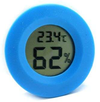 THERMOMETER / HYGROMETER; LCD PANEL MOUNT  170132-BLUE