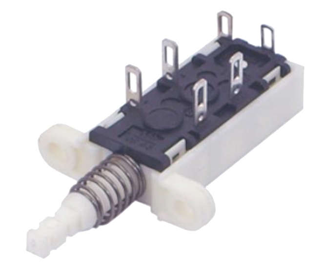 SWITCH P/BUTT LATCH SPDT PCB 1753-504