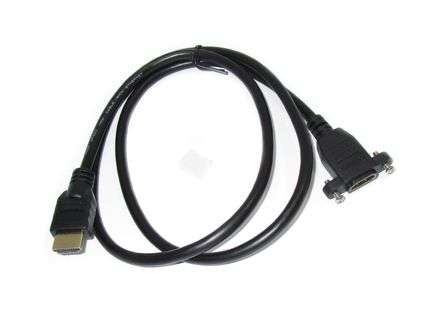 HDMI LEAD INLINE PLUG TO PANELMOUNT SOCK 1M  180894