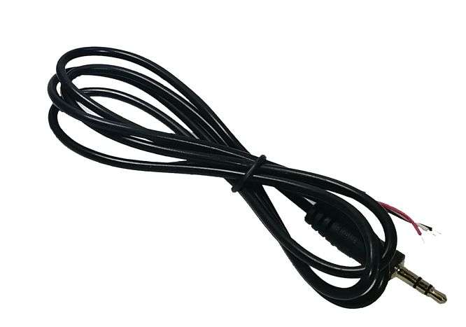 STEREO JACK PLUG 3.5MM STR; 1M; 3 CORE WIRE  190565