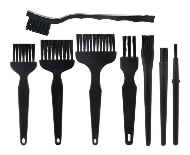 SET OF 9 PCB ANTI STATIC CLEANING BRUSHES 200140