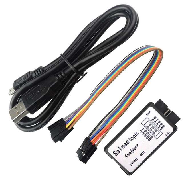 PC BASED LOGIC ANALYSER WITH USB INTERFACE 8-CH 24MHz 24MHZ 8CH