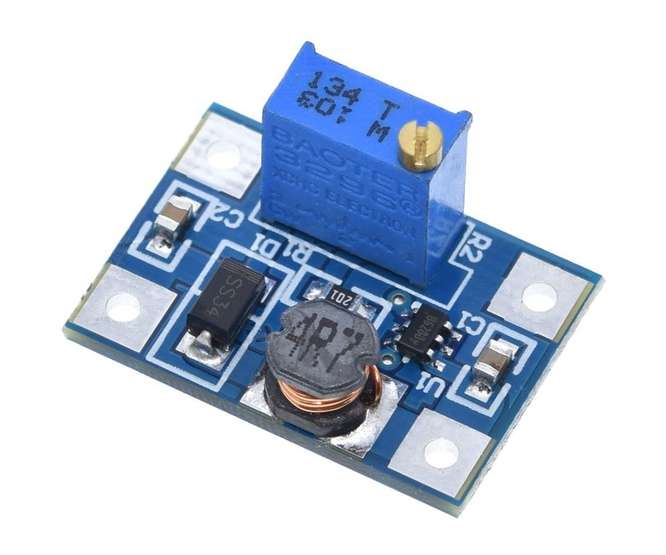 DC-DC BOOST CONVERTER I=2-24V O=2-28V  2A  SX1308 / 200249