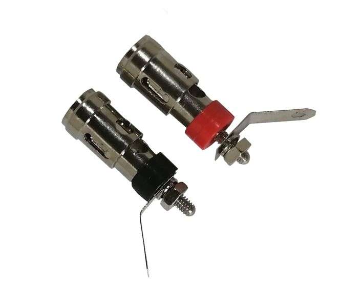 SPRING LOADED RED/BLACK 4MM BINDING POSTS - SET  200378