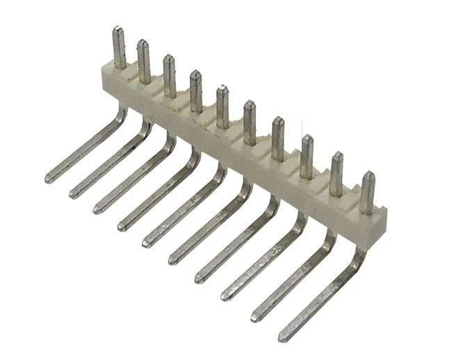 HEADER SIL R/A 10P F/L 2.54mm  2500-10RT