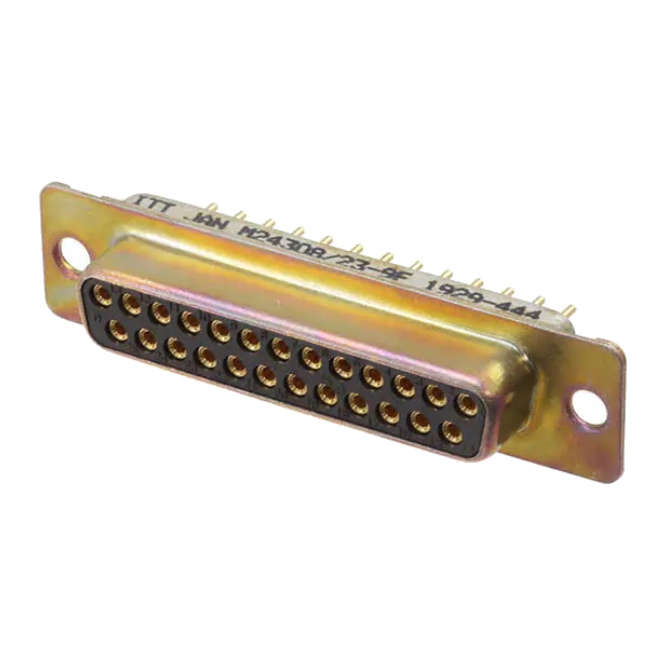 SOCKET D-SUB 25W PCB STRAIGHT METAL 25FDS2