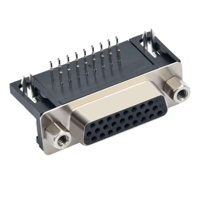 SOCKET D-SUB PCB 26W R/A METAL 26FDR