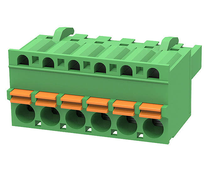 SOCKET STRAIGHT IN-LINE 6-WAY 5.0 SCREWLESS 2EDGKDF-5.0-06P-14-00AH