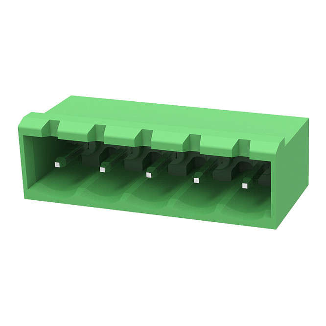 TERMINAL BLOCK R/A PCB-MNT CLOSED P=5.0mm 5W GREEN 2EDGRC-5.0-05P-14-00Z(H)