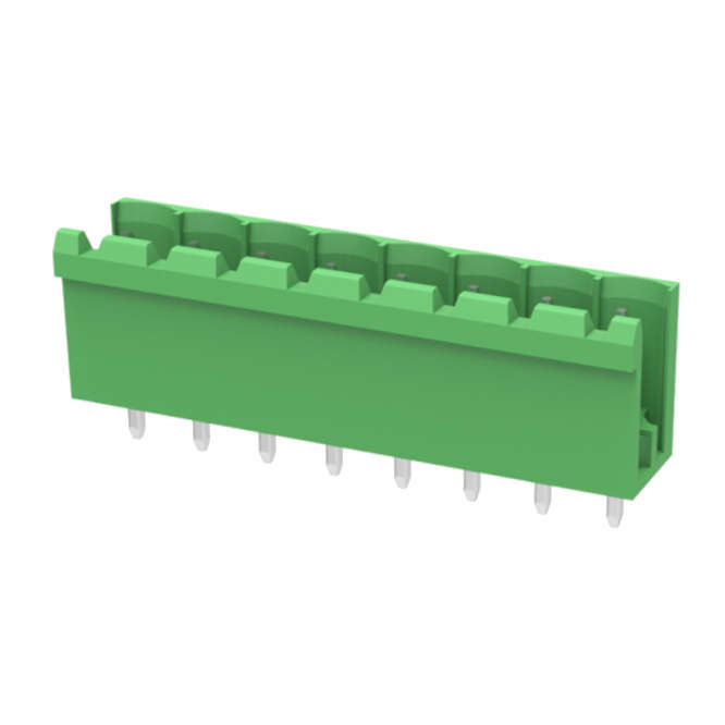 HEADER STRAIGHT PCB-MNT 08-PIN OPEN ENDS P=5.08 2EDGV-5.08-08P-14-100A(H)