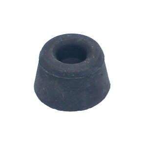 FEET RUBBER RND 16MM BLACK EA.  320-237