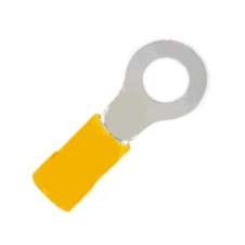 TERMINAL PRE-INSULATED RING LUG YL R=4.3mm 3R4