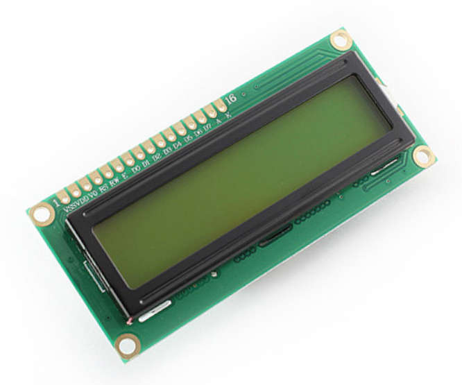 LCD 16X2 CHARACTERS YELLOW BACK LIGHT 14x64mm VA JXD1602A