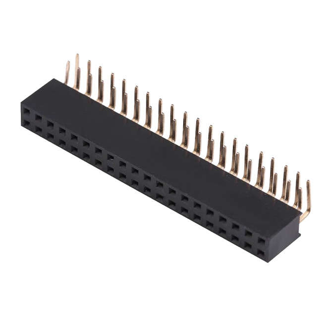 40W DIL PCB R/A SOCKET HEADER P=2.54mm 40FPR