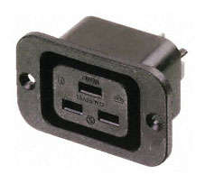 C19 IEC320 SOCKET PANEL MOUNT ADAPTER SNAP-IN 4797.0000 *A*