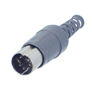 PLUG DIN I/L 7W 270D W/REL 500701-003
