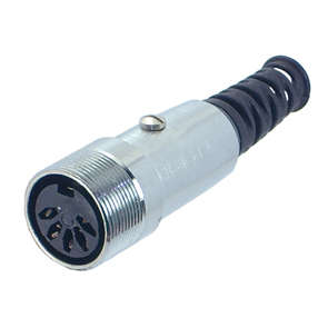 SOCK DIN I/L 5W 45D MET W/REL  508503-026