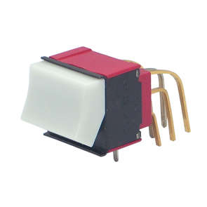 ROCKER SWITCH DPDT ILL 5208AV2BE-21