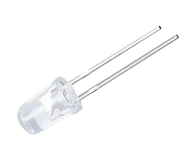 LED 5mm CL-YL RND 590nM 2.2V FLANGELESS 5000mcd 90-DEG - DEBULK CZ201060