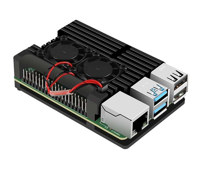 HEATSINK WITH FANS ONLY FOR RASPBERRY PI 4 60620038