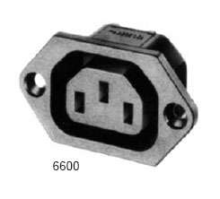 SOCKET IEC FLANGE-MNT SOL-6.35 0708-1