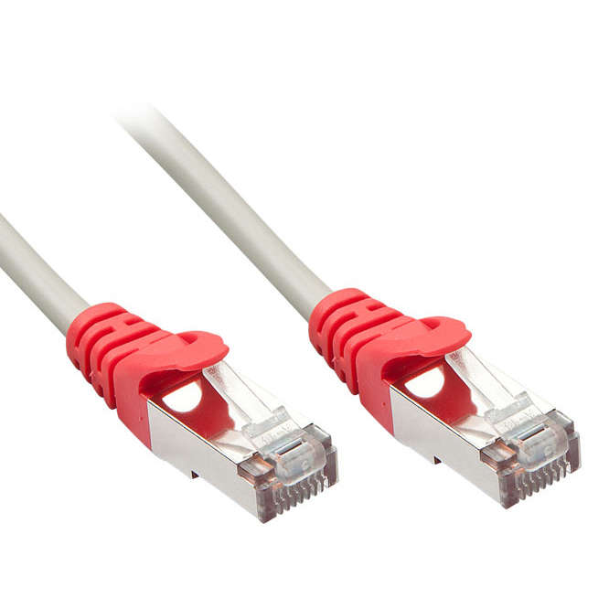 CAT6A METAL SHIELDED FTP NETWORK LEAD RJ45-RJ45 GREY 1:1- 1M 6ASSGYA50-010-LS
