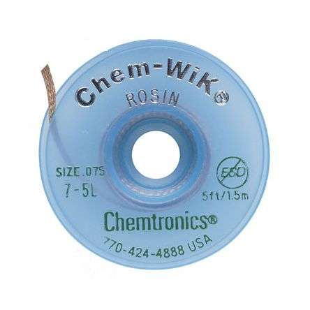 DESOLDERING WICK / TAPE W=1.9mm GREEN (NO-CLEAN) 1.5m/ROLL 7-5L