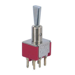 MINI TOGGLE SWITCH DPDT ON-MOM PCB 7209P3YCQ