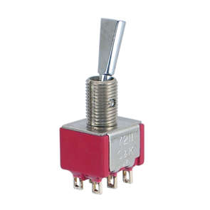 MINI TOGGLE SWITCH DPDT ON-OFF-ON SOL 7211P3YZQ