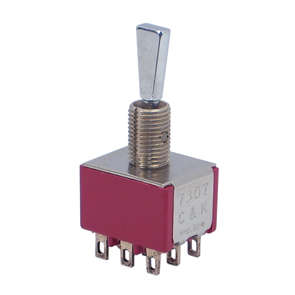 MINI TOGGLE SWITCH 3PDT ON-MOM SOL 7307P3YZQ