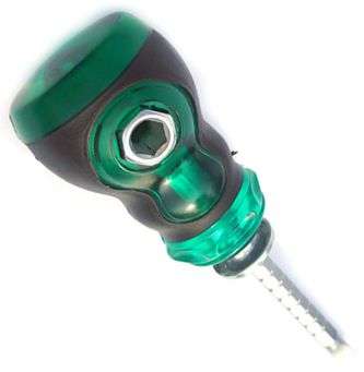 SCREWDRIVER SHORT TM 838E L6 *85 BK+GR